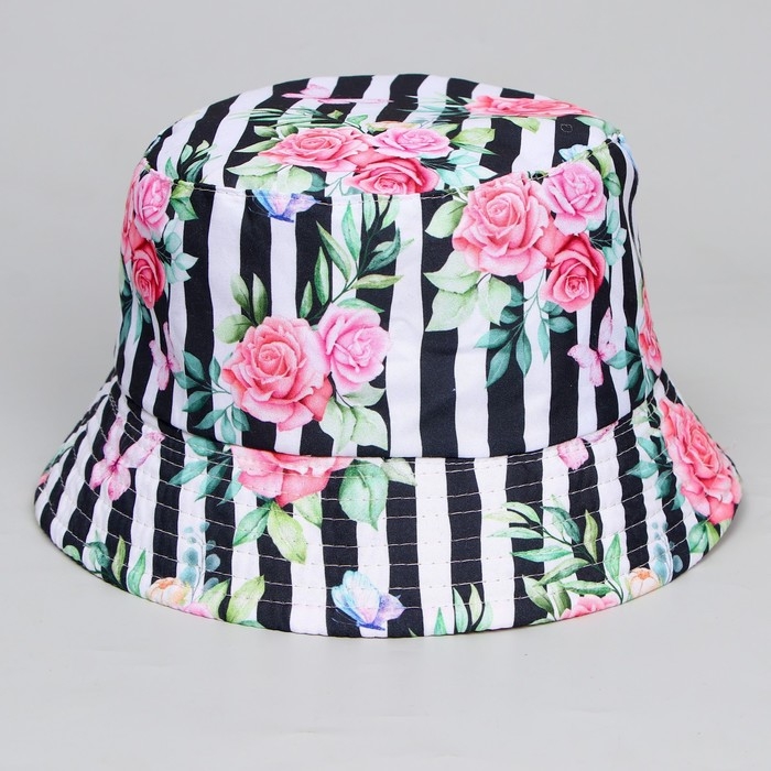 Панама детская для девочки &laquo;Цветы&raquo;, р-р 52-54