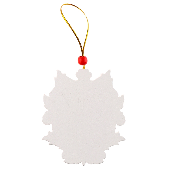 Ёлочная игрушка - подвеска деревянная &laquo;Новый год! Змея в снежинке&raquo;, символ года 2025