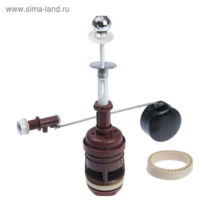 Арматура для смывных бачков Арматура для смывных бачков "РБМ" АС-1.1 М, с боковым шаровым клапаном, хром