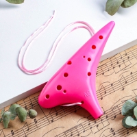 Окарина Music Life 12 отверстий, розовая, 17,5 х 9,5 х 4,5 см Окарина Music Life 12 отверстий, розовая, 17,5 х 9,5 х 4,5 см