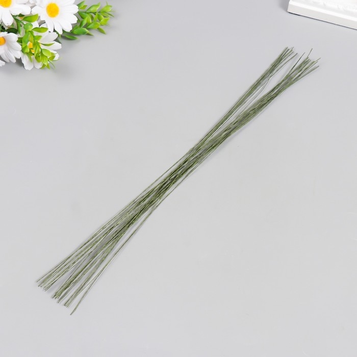 Проволока для творчества Зелёная Проволока для творчества Зелёная" (набор 20 шт) 0,3 мм, 36 см