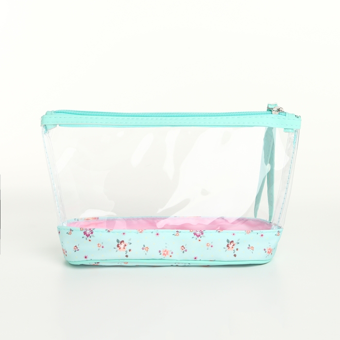 Набор косметичек 2 в 1 на молнии, цвет зелёный Набор косметичек 2 в 1 на молнии, цвет зелёный