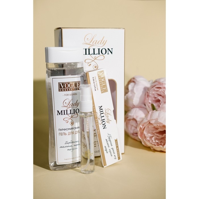 Подарочный набор косметики женский Lady million, гель для душа 250 мл, парфюмерная вода 30 мл Подарочный набор косметики женский Lady million, гель для душа 250 мл, парфюмерная вода 30 мл