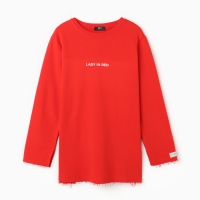 Свитшот женский MIST Cozy style, красный, размер 58 Свитшот женский MIST Cozy style, красный, размер 58