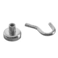 Магнит неодимовый Cartage с крючком для авто, d 16 мм, сцепление 5 кг