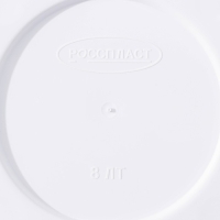 Горшок с поддоном &laquo;Камешки&raquo;, 8 л, цвет белый