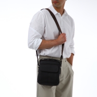 Сумка мужская через плечо TEXTURA, 2 наружных кармана, цвет коричневый Сумка мужская через плечо TEXTURA, 2 наружных кармана, цвет коричневый