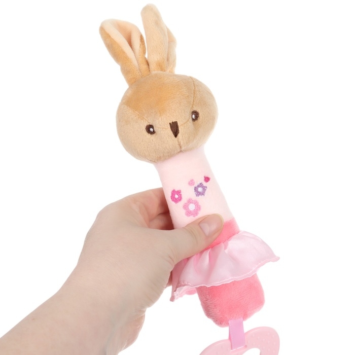 Пищалка - погремушка &laquo;Зайка&raquo;, с прорезывателем, Mum&Baby