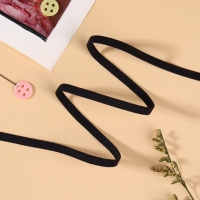 Резинка для укрепления кружева, 5 мм, 10 &plusmn; 0,5 м, цвет чёрный