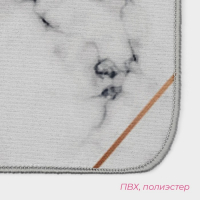 Набор ковриков для ванной и туалета Доляна &laquo;Мрамор&raquo;, 2 шт, 50&times;80 см, 40&times;50 см