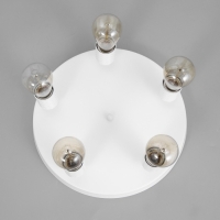 Спот "Скин" 5хЕ27 40Вт белый 38х38х16см Спот "Скин" 5хЕ27 40Вт белый 38х38х16см