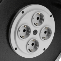 Удлинитель на катушке 30 м, 16 А, 250 В, IP20, ПВС 3х2.5, каркас металл Удлинитель на катушке 30 м, 16 А, 250 В, IP20, ПВС 3х2.5, каркас металл