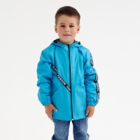 Ветровка детская, цвет бирюзовый, рост 122-128 см Ветровка детская, цвет бирюзовый, рост 122-128 см