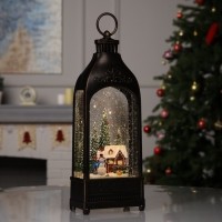 Фигура светодиодная «Зимний городок», 36х12.8х6.5 см, музыка, батарейки ААх3 (не в комплекте), USB, свечение тёплое белое Фигура светодиодная «Зимний городок», 36х12.8х6.5 см, музыка, батарейки ААх3 (не в комплекте), USB, свечение тёплое белое