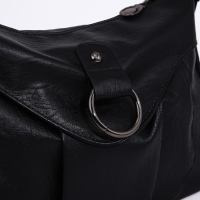 Сумка-мешок на молнии цвет чёрный