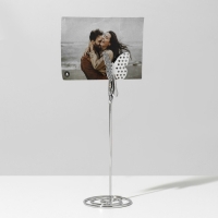 Ценникодержатель с зажимом &laquo;Бабочка&raquo;, 4,5&times;4,5&times;13 см, цвет серебро