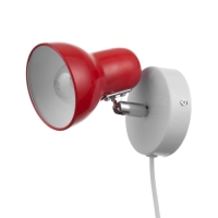 Бра с проводом "Севантос" Е27 40Вт красный 9х9х14 см Бра с проводом "Севантос" Е27 40Вт красный 9х9х14 см