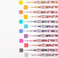 Ручка шариковая с блестками, 12 цветов, Коты Аристократы Ручка шариковая с блестками, 12 цветов, Коты Аристократы