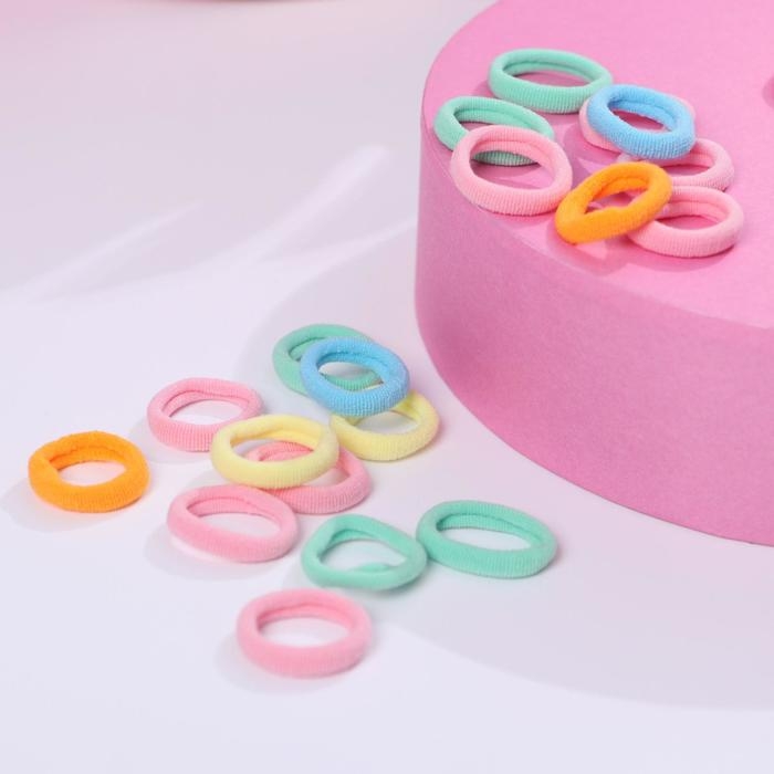 Резинки для волос &laquo;Махрушка&raquo;, котики, 50 шт.