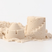 Кинетический песок, 2 формочки, 300 гр, цвет белый Кинетический песок, 2 формочки, 300 гр, цвет белый