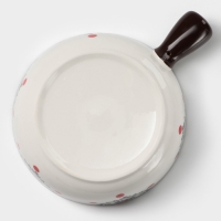 Кокотница керамическая &laquo;Узоры&raquo;, 550 мл, цвет белый