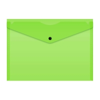 Набор папок-конвертов на кнопке 12 штук, А4, 180 мкм, Calligrata Neon, полупрозрачные, неоновый МИКС