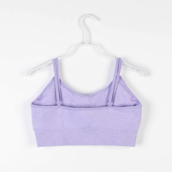 Топ женский спортивный меланж, цвет лаванда, SL Russian Brand, р-р L Топ женский спортивный меланж, цвет лаванда, SL Russian Brand, р-р L