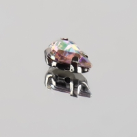 Стразы пришивные &laquo;Капля&raquo;, в оправе, с голографией, 6 &times; 10 мм, 50 шт