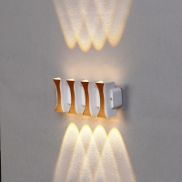 Светильник фасадный &laquo;Элегант&raquo;, FSD-041, 8 Вт, 3000К, 4 луча, IP65, 220 В, пластик, белый