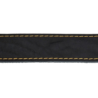 Ошейник кожаный на синтепоне, 70 х 3,5 см, ОШ 45-60 см, чёрный Ошейник кожаный на синтепоне, 70 х 3,5 см, ОШ 45-60 см, чёрный