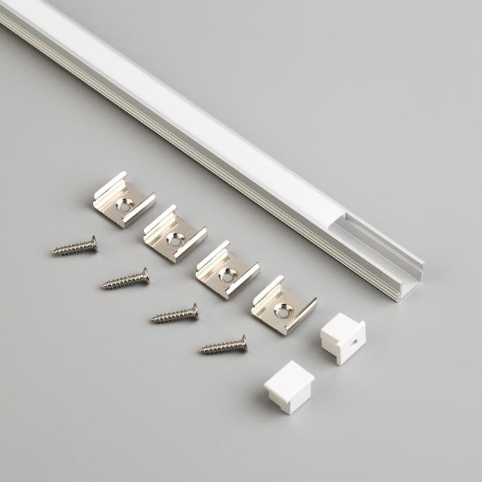 Накладной профиль General для светодиодной ленты, 2 м, 16 &times; 12 мм, матовый рассеиватель, аксессуары