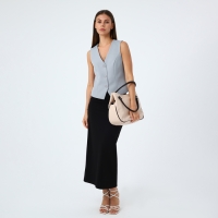 Сумка женская на молнии, средний размер, цвет бежевый Сумка женская на молнии, средний размер, цвет бежевый