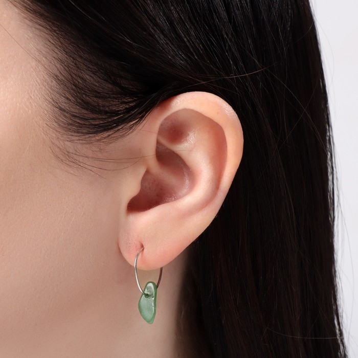 Набор серьги 3 пары &laquo;Дары&raquo;, цветной в серебре