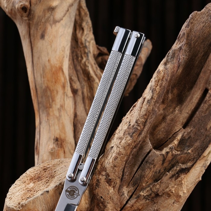 Нож-бабочка "Буратино" 19см, клинок 82мм/1,9мм, сталь 420