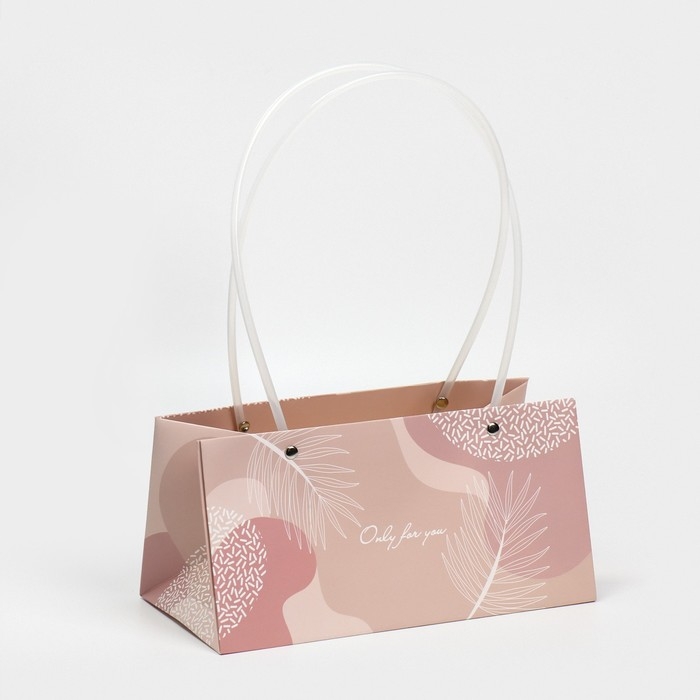 Пакет влагостойкий для цветов &laquo;Only for you&raquo;, 24 х 12 х 12 см