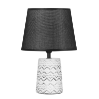 Настольная лампа "Лейла" Е14 40Вт черно-белый 19х19х30 см RISALUX