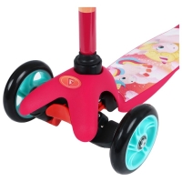 Самокат GRAFFITI &laquo;Единорожки&raquo;, колёса PU 110/75 мм, ABEC 7, цвет розовый