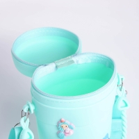 Сумка детская на молнии, наклейки МИКС, цвет бирюзовый Сумка детская на молнии, наклейки МИКС, цвет бирюзовый