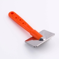 Пуходерка "Лапки" малая без капель, 6 х 12 см, оранжевая Пуходерка "Лапки" малая без капель, 6 х 12 см, оранжевая