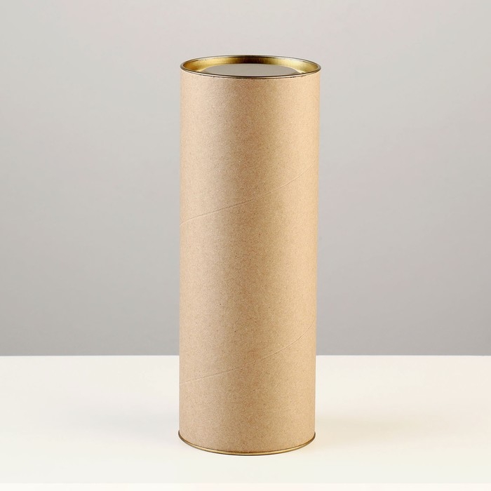 Тубус 92х260 мм (240 мм внутренняя высота),плотный картон, металлическая крышка