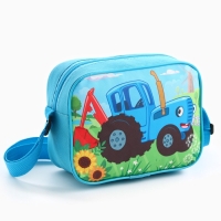 Сумочка детская 19.5*14.5*7см, Синий трактор Сумочка детская 19.5*14.5*7см, Синий трактор