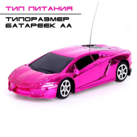 Машина радиоуправляемая &laquo;Шоукар&raquo;, работает от батареек, цвет розовый