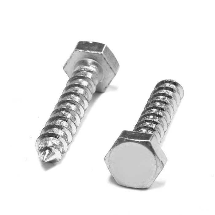 Шуруп-болт ТУНДРА, сантехнический, оцинкованный, DIN 571, М8х40 мм, 4,8 - 5 кг