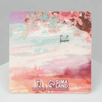 Булавка-оберег &laquo;Взаимная любовь&raquo;, цветная в серебре