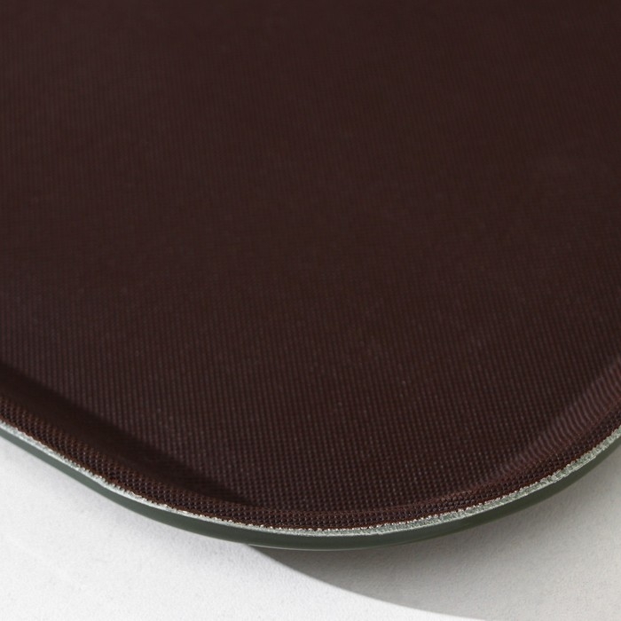 Поднос прорезиненный Hanna Kn&ouml;vell, 41&times;31 см, цвет коричневый