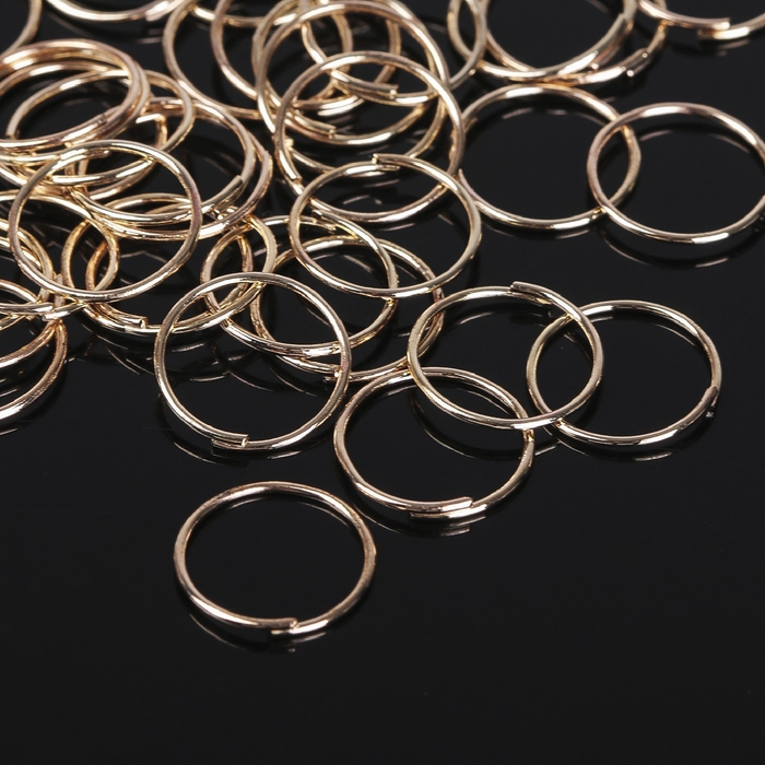 Кольцо соединительное 0,7&times;12 мм (набор 50 г, &plusmn; 360 шт.) СМ-995, цвет золото