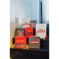 Пакет подарочный новогодний &laquo;Это на новый год&raquo;, 22 х 22 х 11 см, Новый год