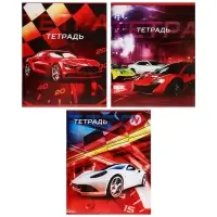 Тетрадь 48 листов в клетку, Calligrata &laquo;Авто&raquo;, МИКС