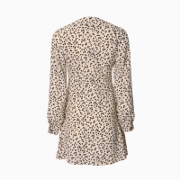 Платье женское с воротником MIST р. 48, бежевый Платье женское с воротником MIST р. 48, бежевый