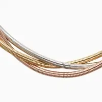 Чокер &laquo;Многослойный&raquo; крупный металлический, разноцветный